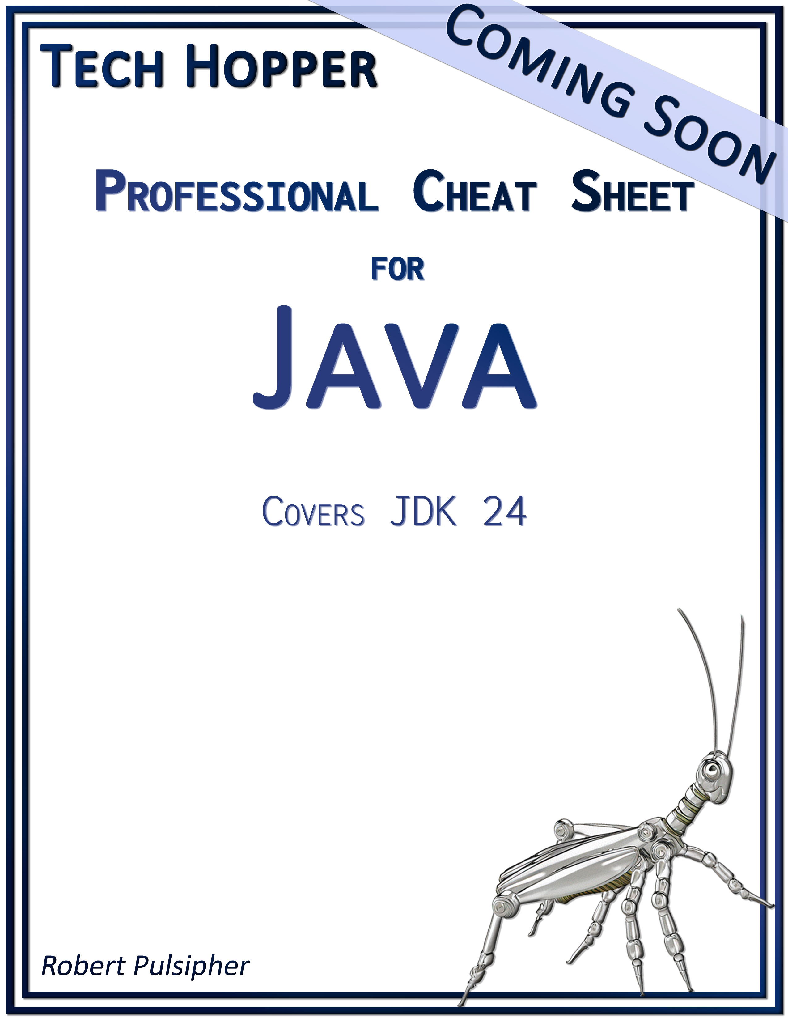 Image of Tech Hopper Professional Cheat Sheet: Java with a Coming Soon Banner
