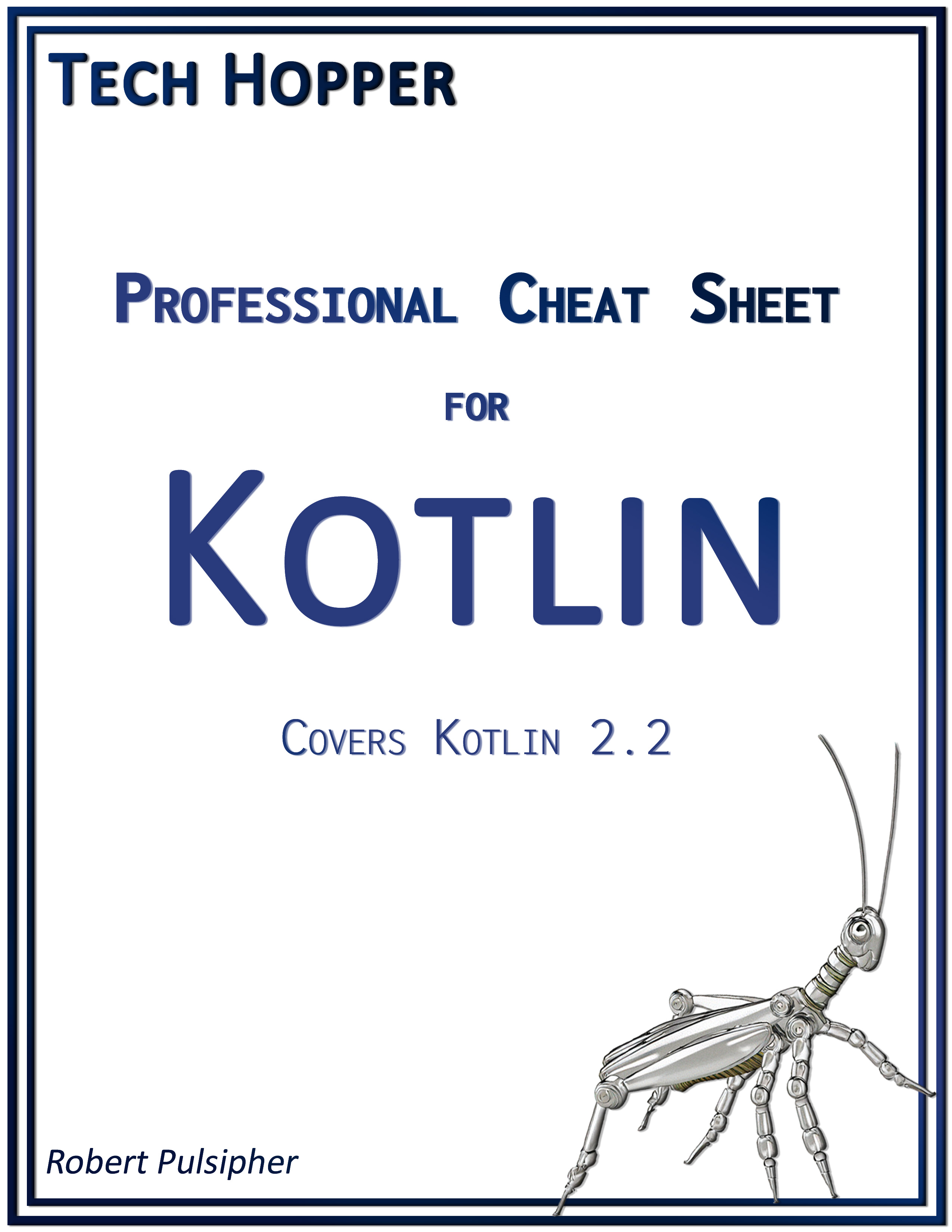 Image of Tech Hopper Professional Cheat Sheet: Kotlin